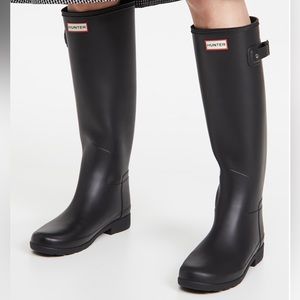 Hunter Original Tall Refined Strap Boot
